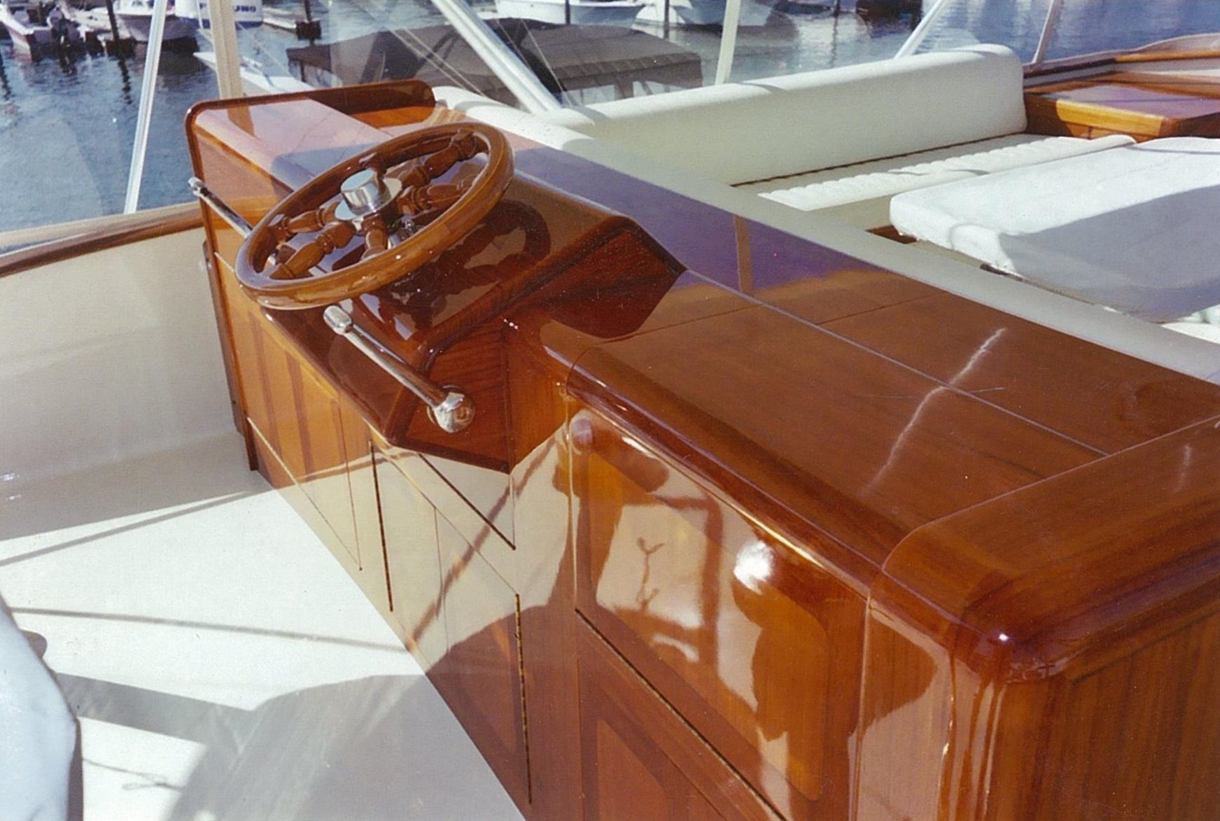 Boat steering and electronics consoles